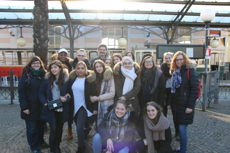 Teilnehmerinnen und Teilnehmer am Erasmus+Projekt